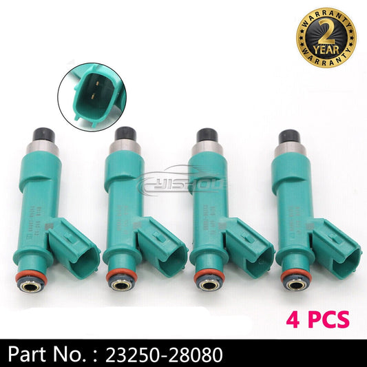 4-pack of fuel injectors 23250-28080 suitable for Toyota for Corolla , for Camry , Rav4, Solara for Scion 2.4L