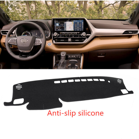 1X Black Dashboard Dash Mat DashMat Sun Cover Pad for Toyota Highlander 2020-23