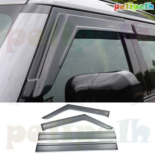 4PCS ABS Window Visor Sun Rain Guard Weather Shield for Defender 90 110 20-2024