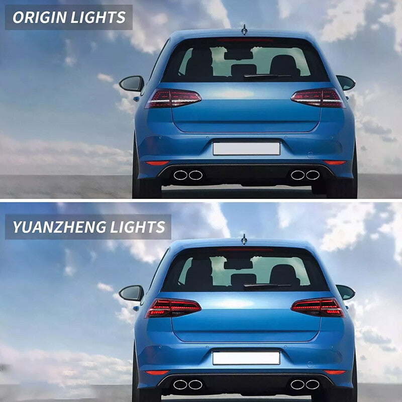 LED red taillights for Volkswagen for Golf 7 MK7/7.5 GTI 2013-2019 with 4 accessories.