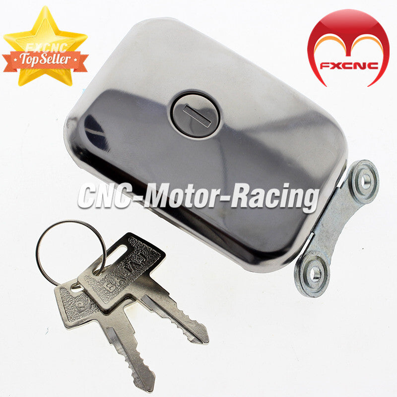 Suitable for KZ550, KZ650, KZ750, KZ1000 motorcycles - Aluminum gas cap, fuel tank, fuel cap key, and oil filler.