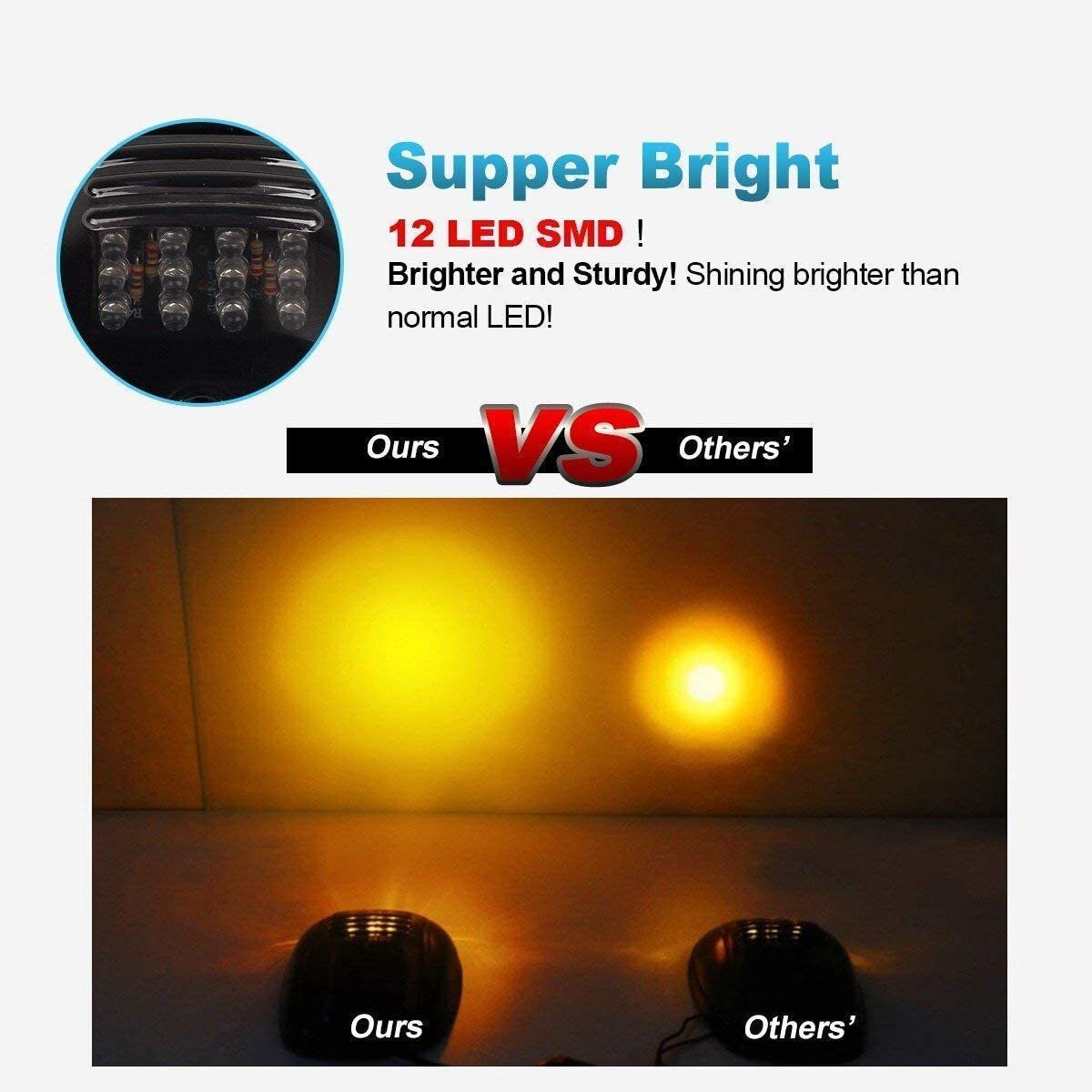 5x for Dodge for RAM 1500 2500 Cab Smoked Len LED Rooftop Running Marker Lights Kit