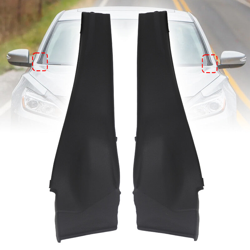 2x Windshield Wiper Side Cowl Extension Cover Trim For 13-15 for Nissan Altima SEDAN
