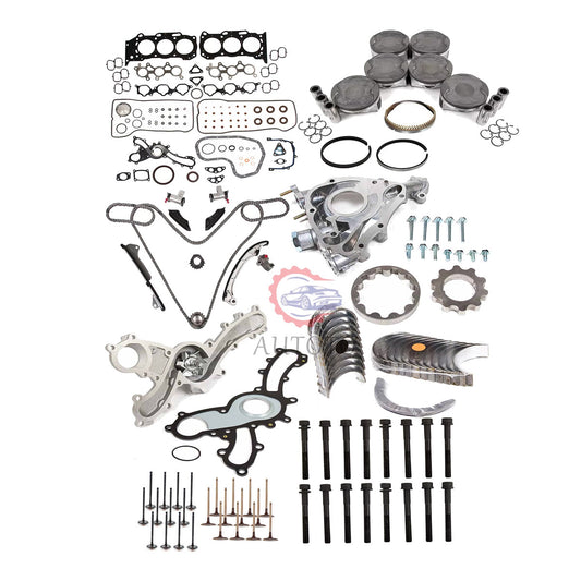 2GRFE Engine Overhaul Rebuild Kit - Timing Chain Bearing Piston For 05-15 for Toyota