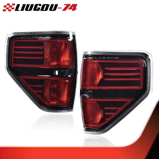 Suitable for 09-14 for Ford F-150 pickup truck, rear taillight and brake light assembly, black.
