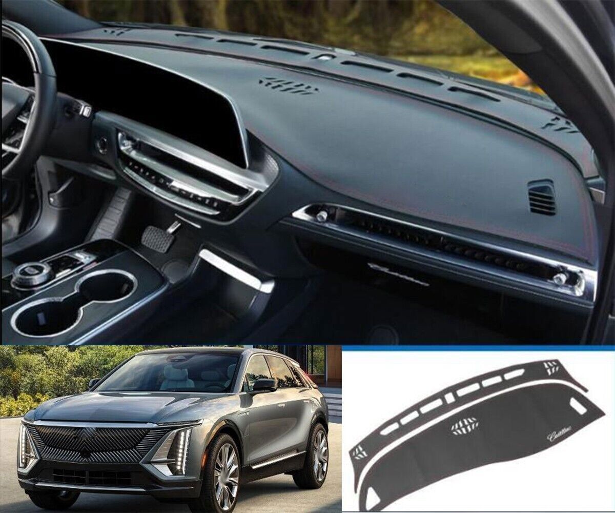 1PCS PU leather Dashboard Dash Mat Non-slip DashMat Shade for Cadillac Lyriq 23+