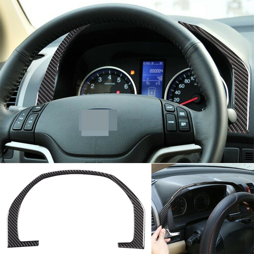 Soft Carbon Fiber Interior Dashboard Panel Trim Fit for Honda CR-V CRV 2007-2011