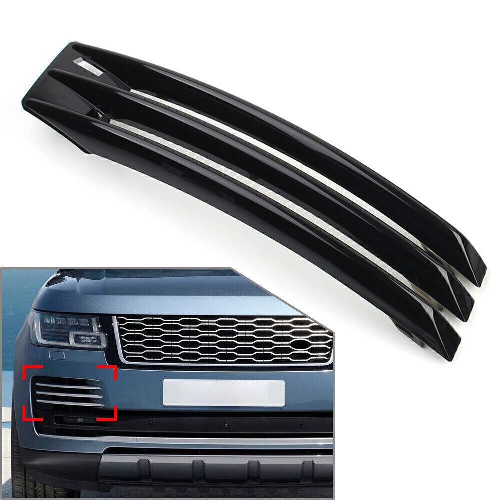 Fog Bumper Grille Air Vent Cover Trim Right Black for Ranger for Rover L405 2018-21