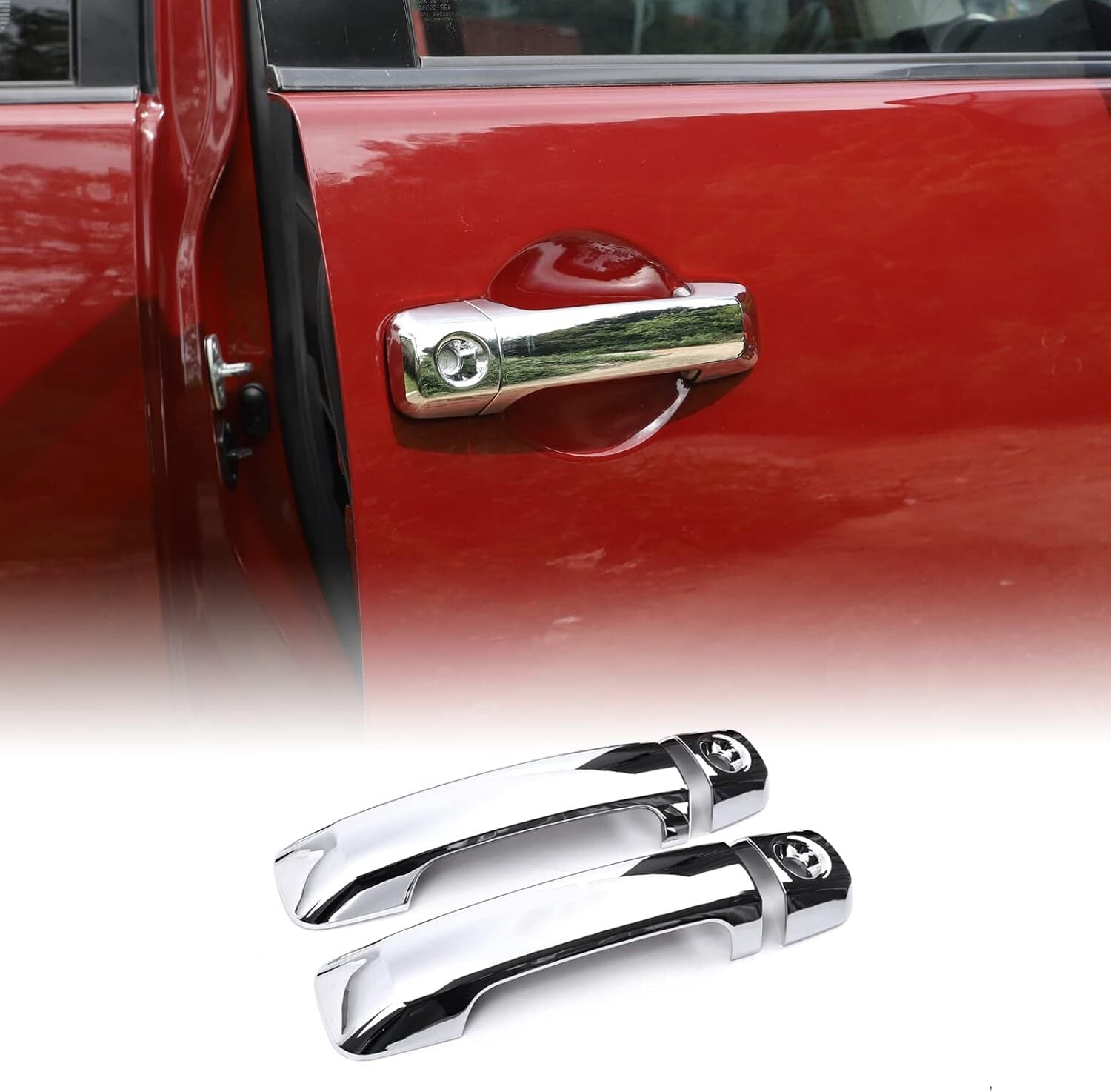 Fit for T@yota FJ Cruiser 2007-2021 Exterior Side Door Handle Cover ABS Chrome¡Á4