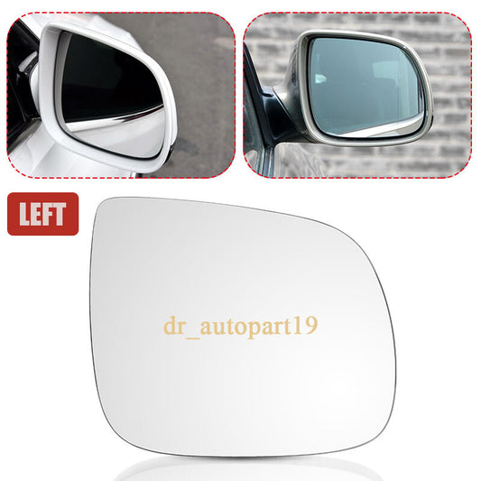 Left Driver Side Door Mirror Glass with Backing Heated fits for AUDI Q5 Q7 2009-2015