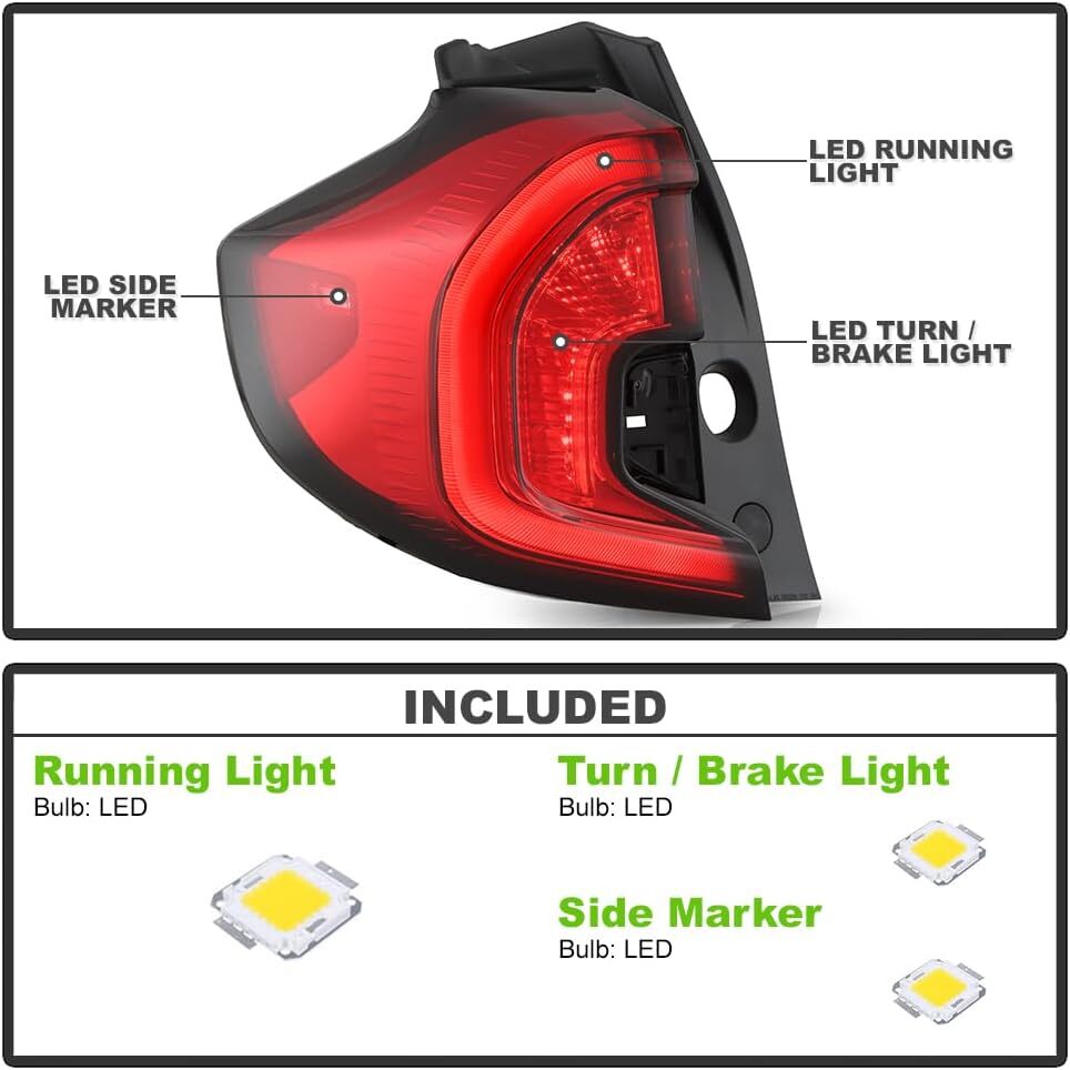 Outer Tail Light Lamp For 2022 2023 2024 for GMC Terrain 87838561 Left Driver Side
