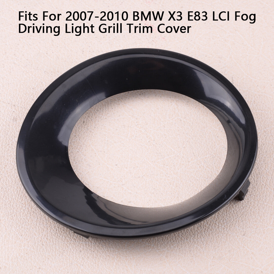 Left Black Front Fog Light Lamp Frame Cover Trim Fit for BMW X3 E83 LCI 2007-10