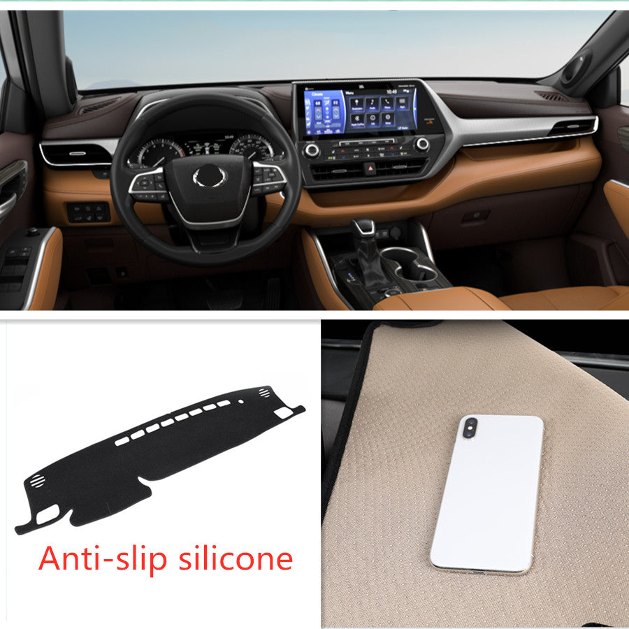 1X Car Dashboard Dash Mat DashMat Sun Cover Pad for Toyota Highlander 2020-2024