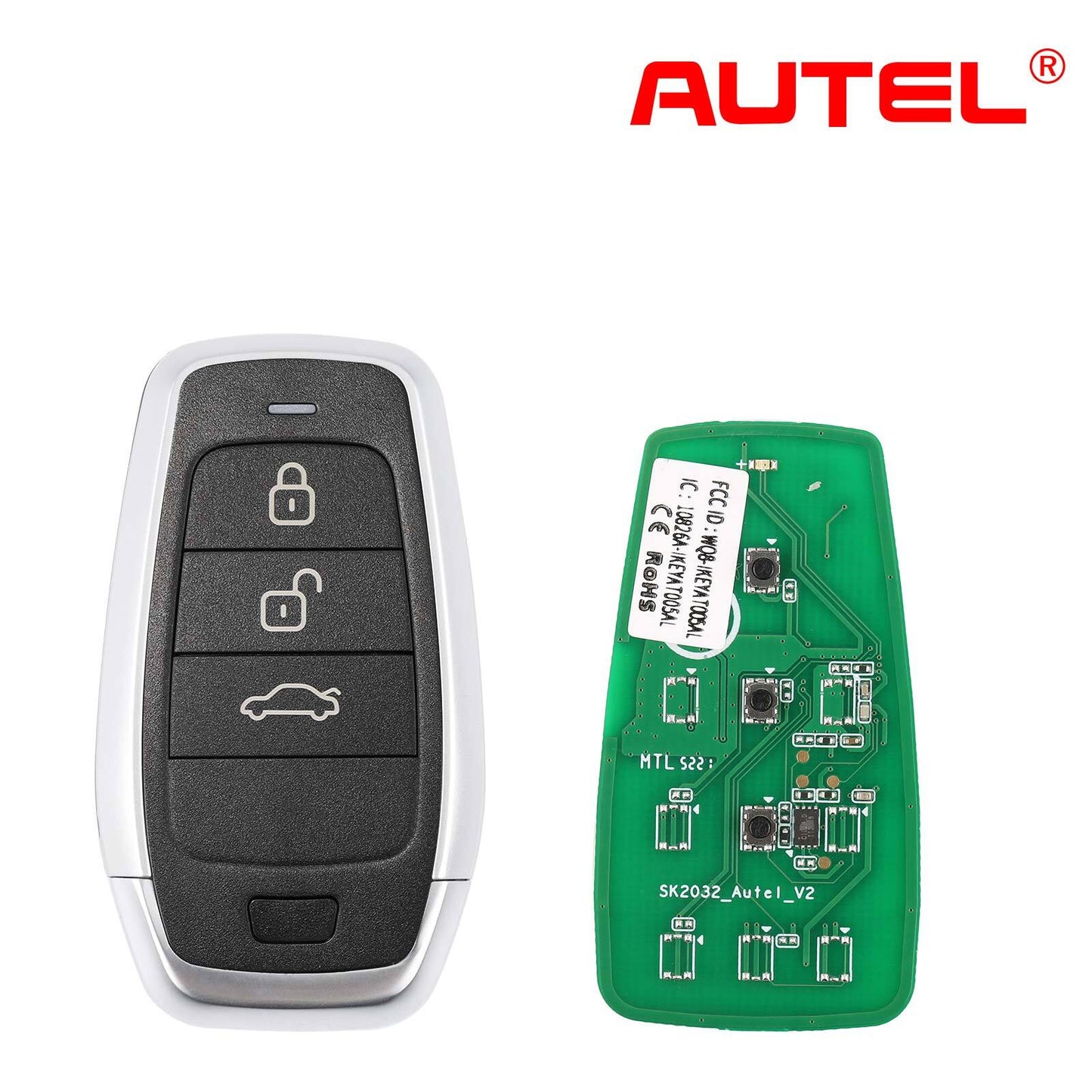 MAXIIM IKEY IKEYAT003BL for Smart Key 3 Buttons Independent Universal