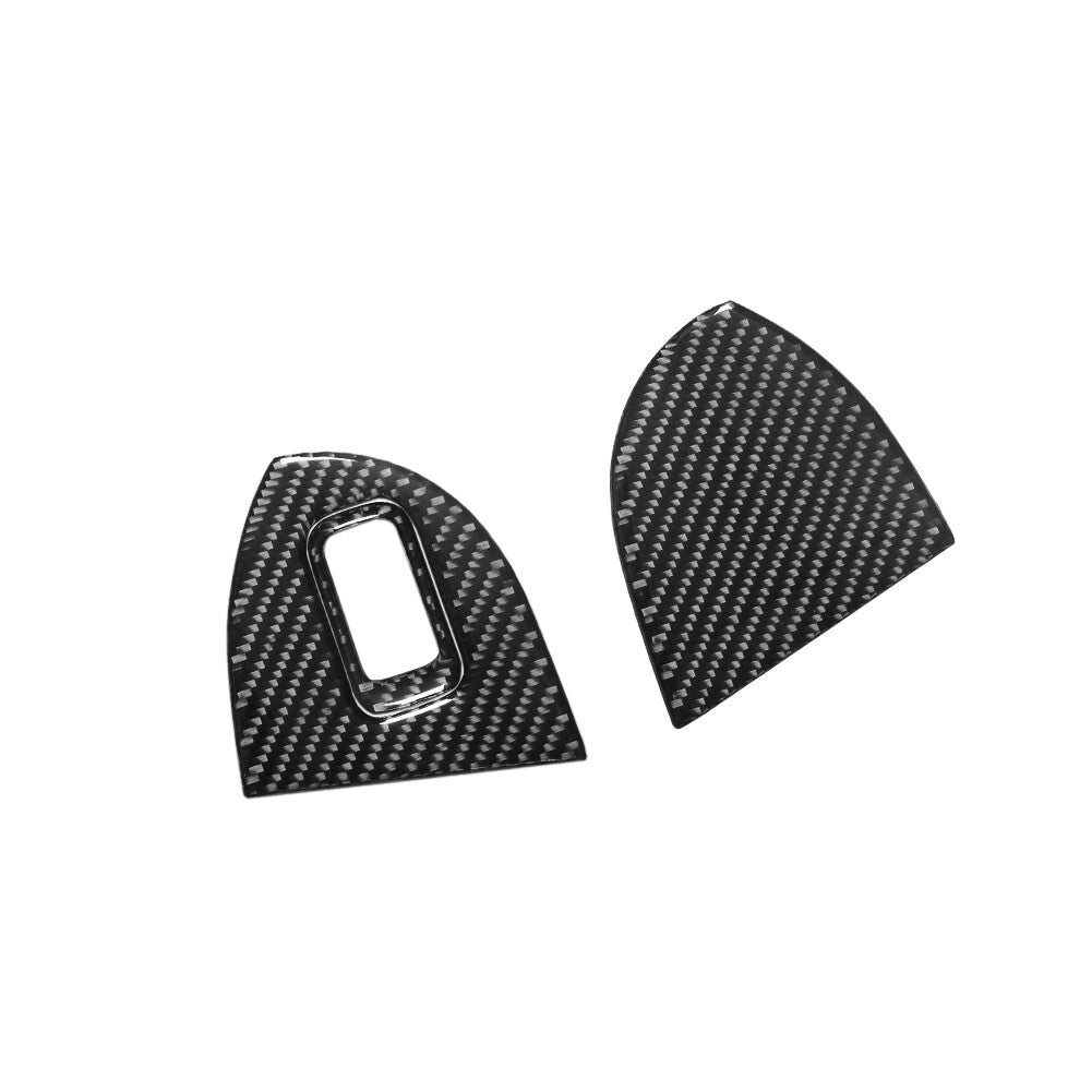 Copilot Side Door Storage Trim Cover Decor Carbon Fiber for Audi Q5 2009-2017
