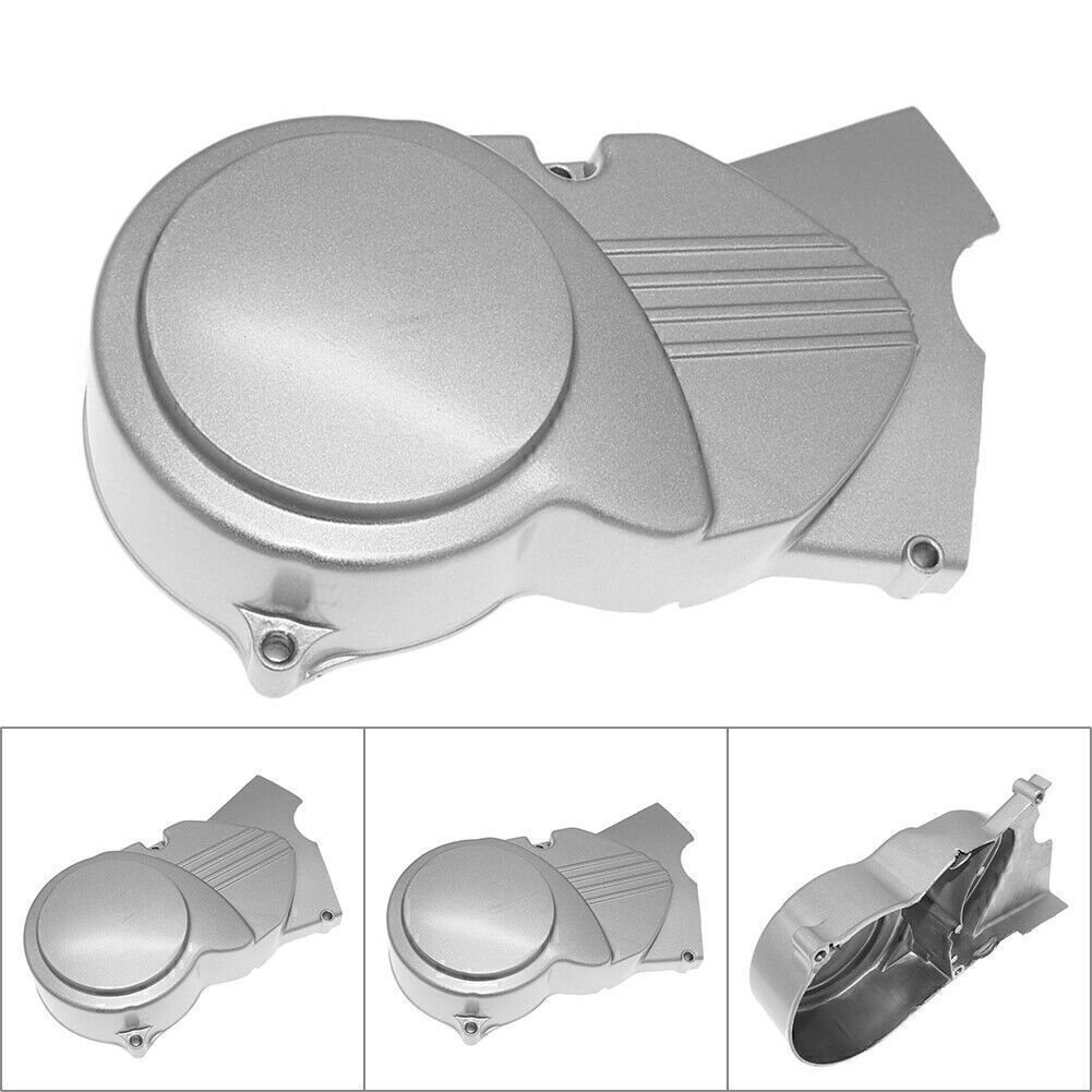 Silver Engine Stator Left Side Cover Fit Dirt Pit Bike ATV 50 70 90 110cc 125cc
