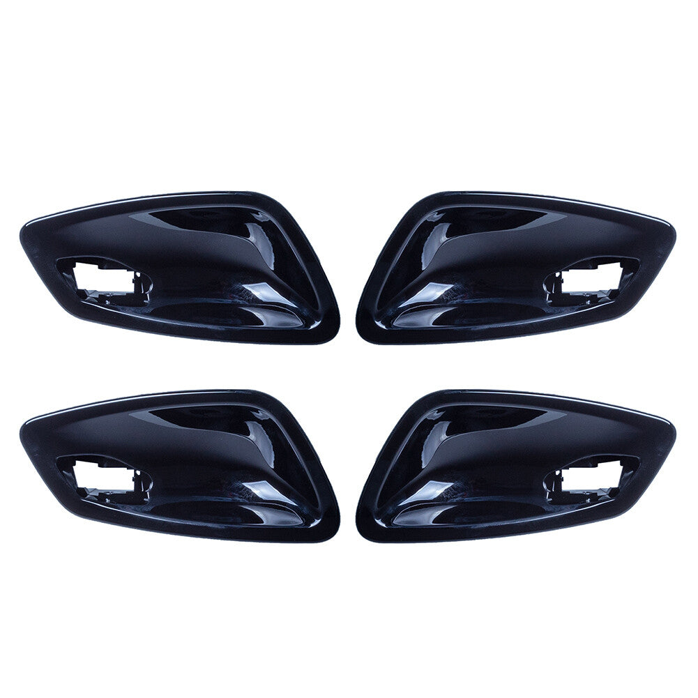 4PCS Inner Door Handle Bowl Cover Fit for BMW 3 Series E90 2005-2012 Glossy Black