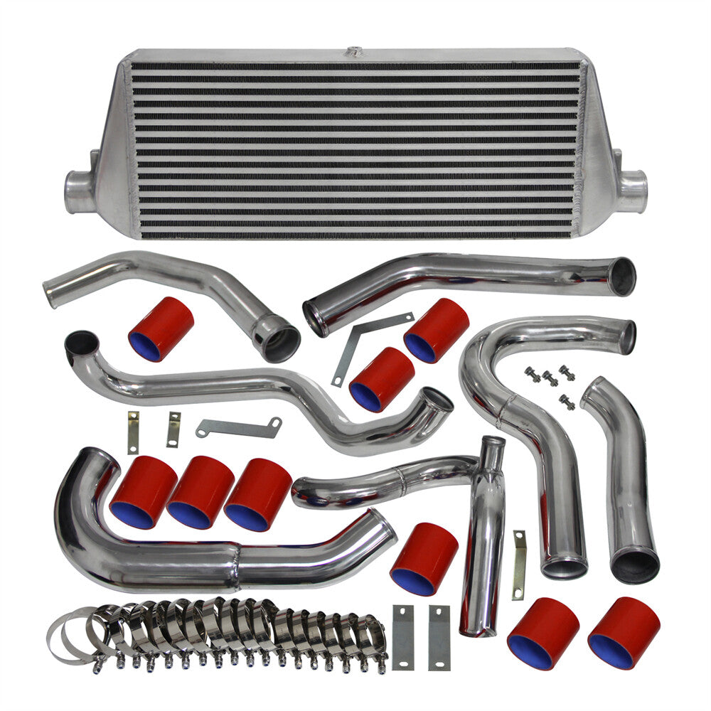 Front Mount Turbo Intercooler Kit for Subaru WRX STI Impreza GDA GDB 00-05 Red