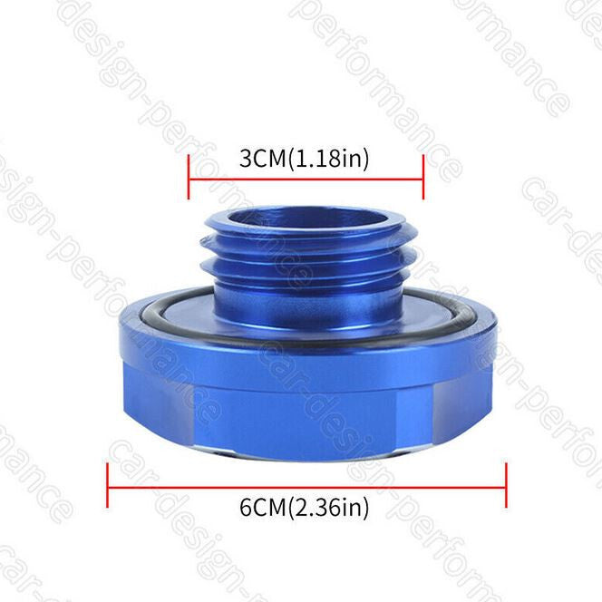 Oil filler cap for JDM Mugen engines, blue and red carbon fiber, suitable for Honda for Acura .