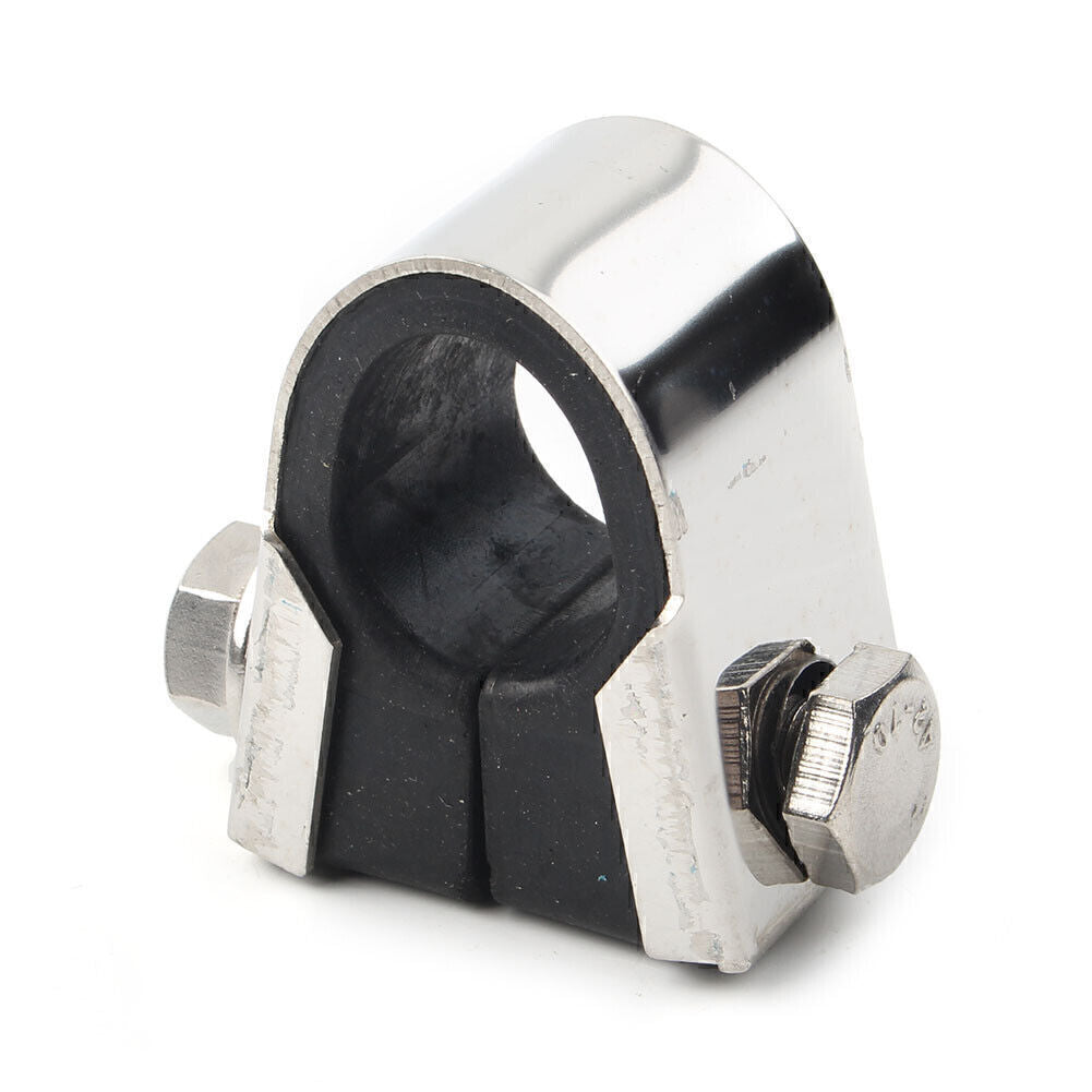 Speedo Clamp Gauge Rubber Fit 7/8 1 Handlebar Mounting Bracket Motorcycle