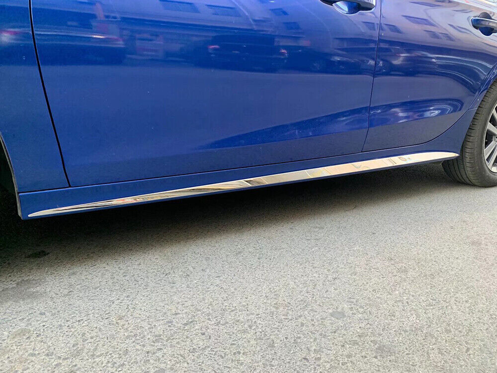 for Honda for Civic 2022-23 Sedan Chrome Steel Body Side Skirt Molding Strip Trim 2x