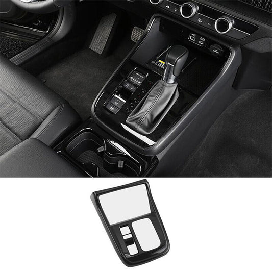 for Honda CR-V 2023-2024 Glossy Black Console Gear Shift Box Panel Cover Trim