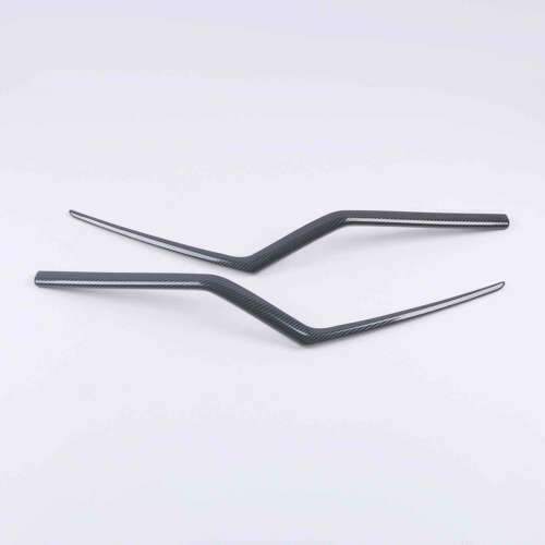 2P Carbon Fiber Headlight Eyebrow Trim Decor Strips for Honda CRV CR-V 2017-2022