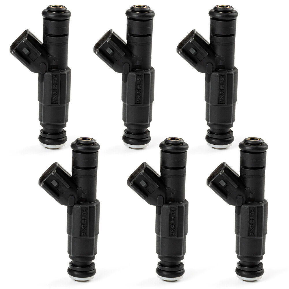 6 fuel injectors (0280155287, 0280155784) for 1999-2004 for Jeep 4.0 Cherokee 4-hole models.
