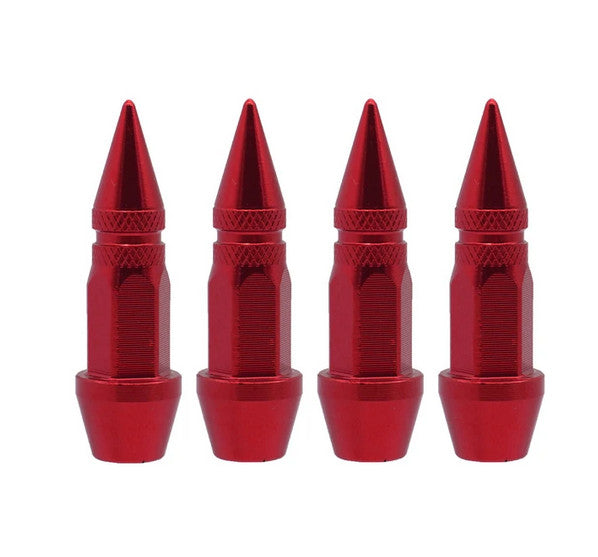 4-piece car tire valve cover rod air dust cover dice blue for Mitsubishi