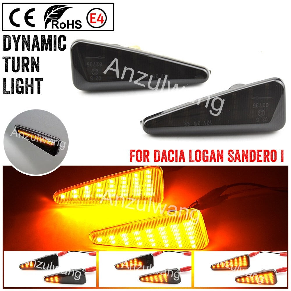 1 set LED Dynamic Side Marker Light Turn Signal Lamp For Sandero I 2008-2011