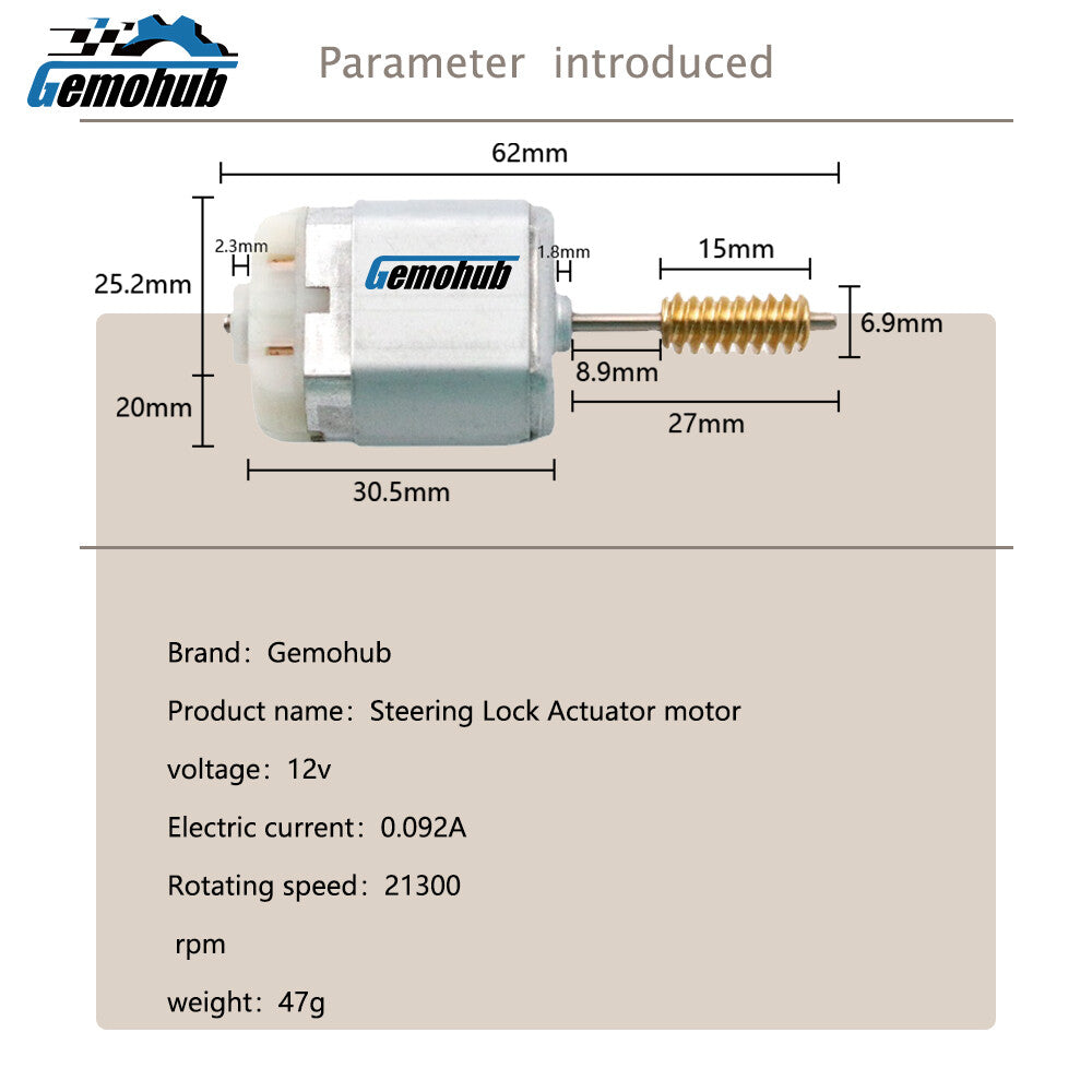 Steering Column Lock motor for 2014-2020 for Nissan Qashqai J11 for Nissan Pulsar C13