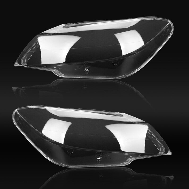A pair of headlight lens covers (LH+RH) for BMW E89 Z4 2009-2013. Transparent.