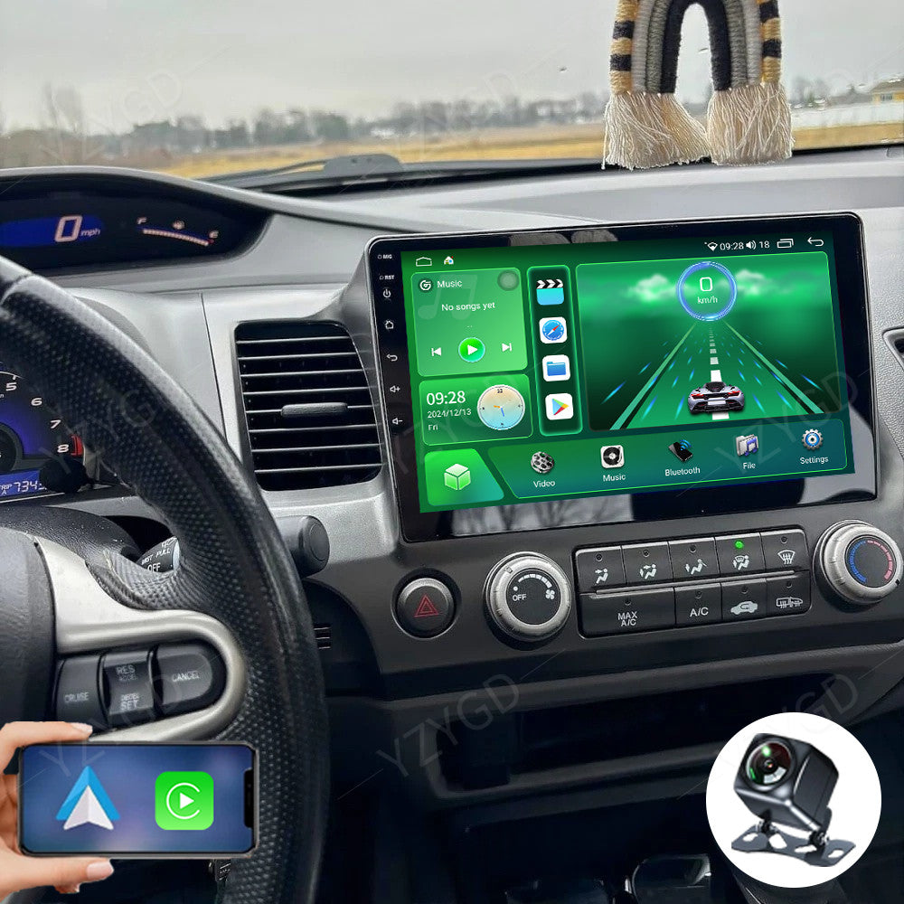 Android Auto CarPlay for Honda for Civic 2006-2011 Car Radio Stereo Wifi GPS Screen