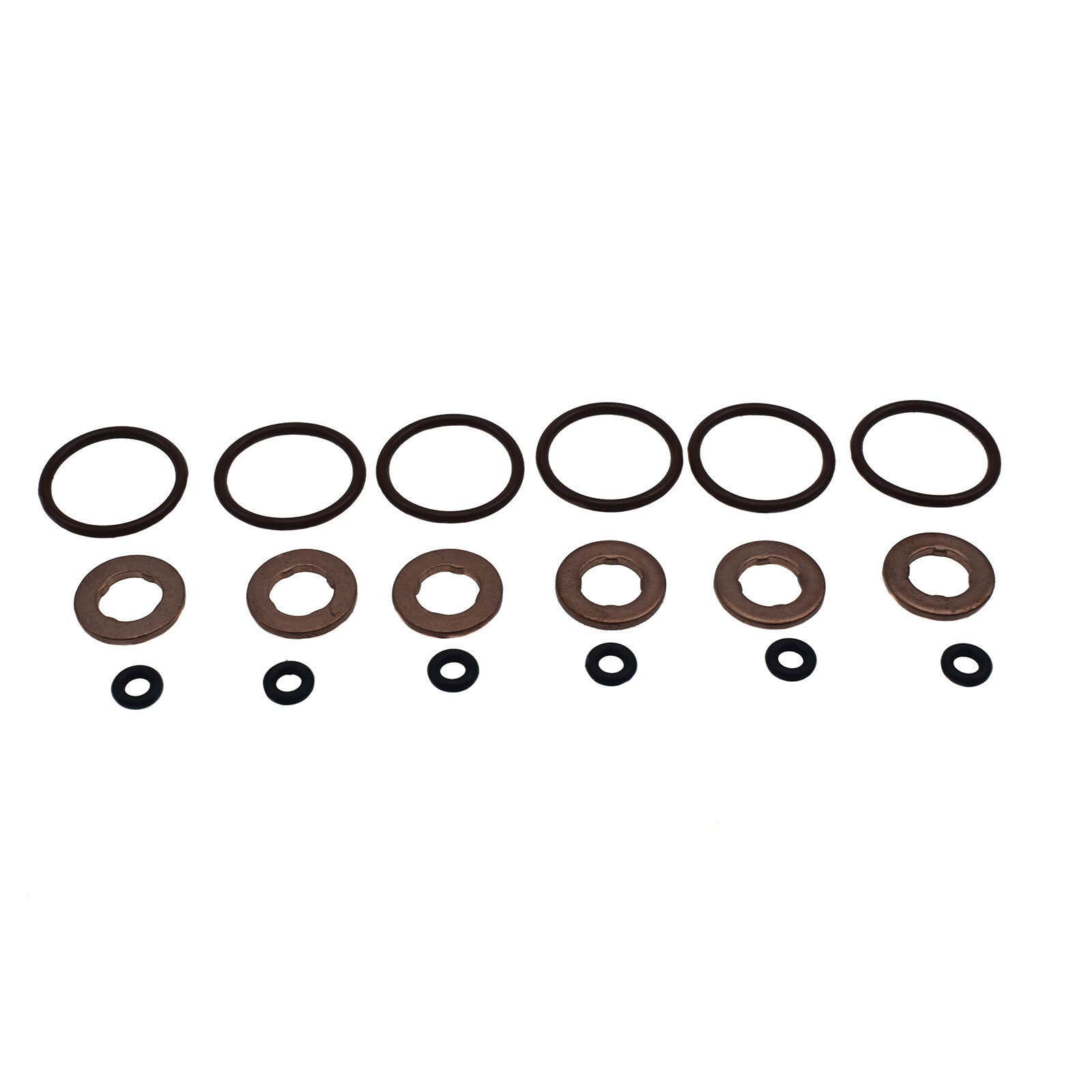 6 sets of fuel injector O-ring seal kits, 059130519, suitable for Audi A3, for A4,for A6,Q7, and for Volkswagen Touareg.