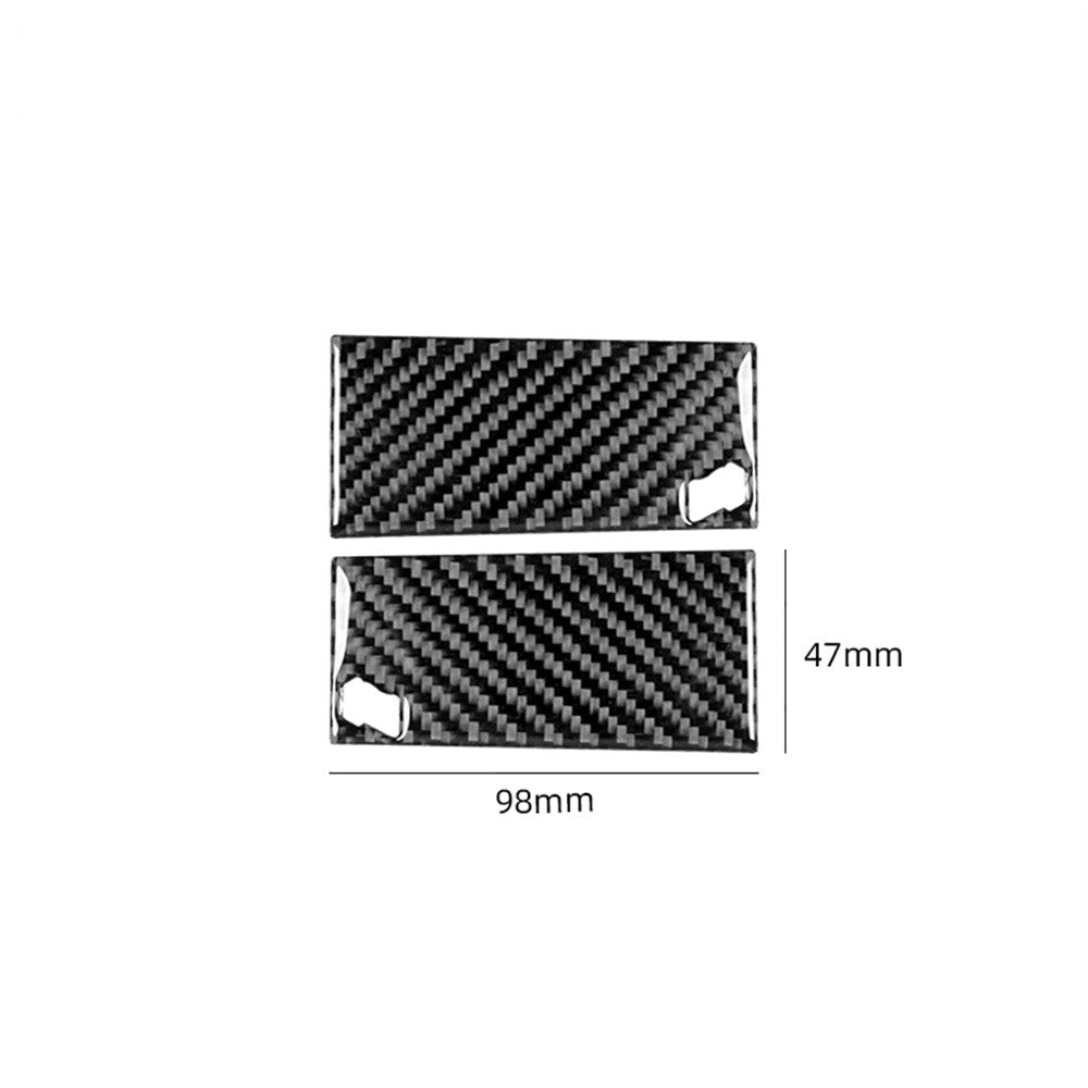 2¡ÁCarbon Fiber Dashboard Side Air Vent Outlet Panel Trim for Jaguar XF 2009-2011