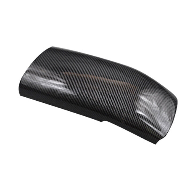 Car Rear Air Outlet Anti-Kick Panel Trim for Kia K3 2014-2018 Black Carbon Fiber