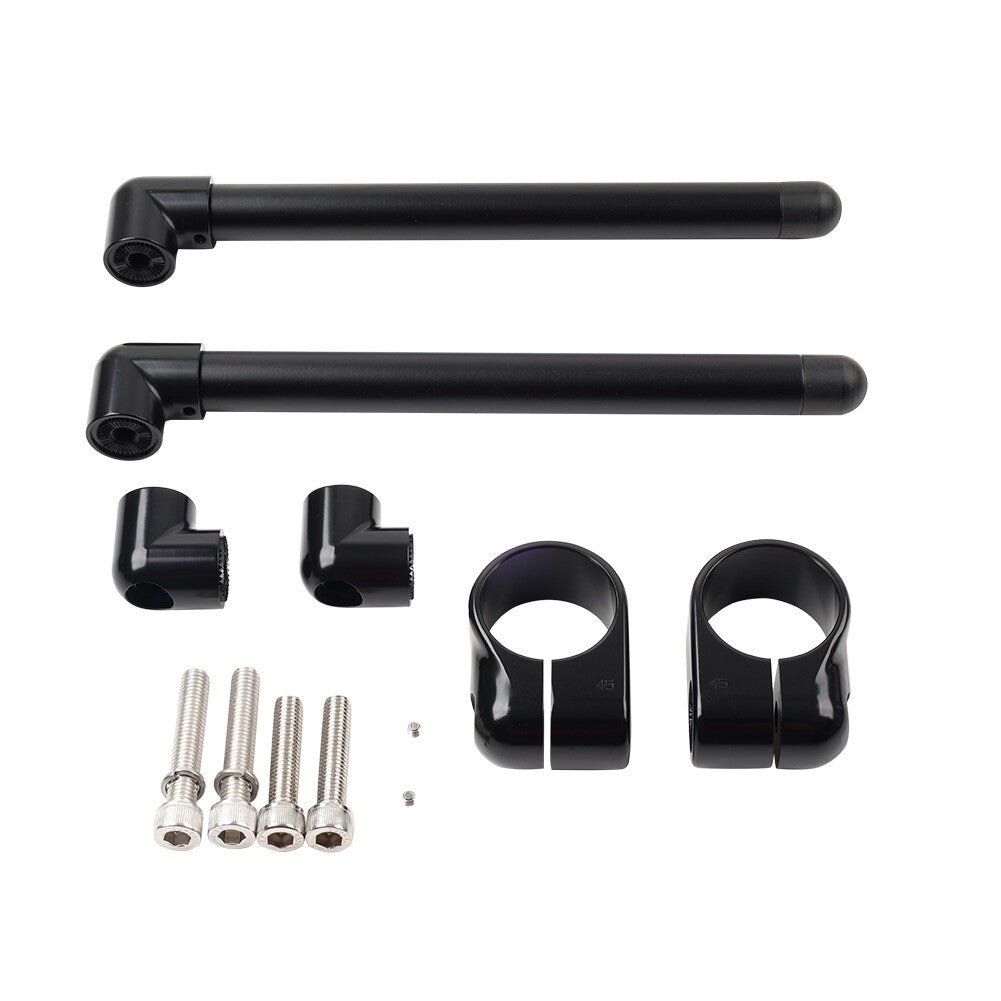 Cafe Racer Bars 7/8 Motorcycle Universal Clip-On Handlebar Fork Tube 45MM