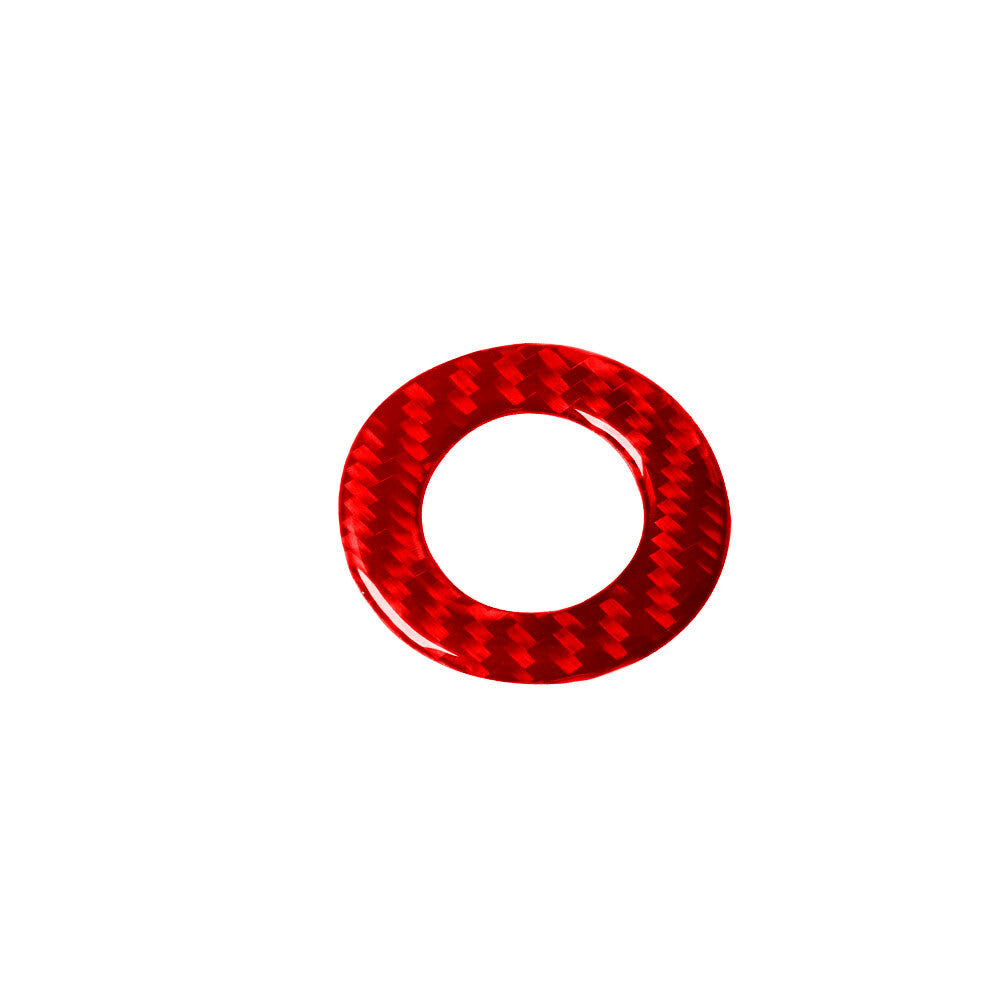 Red Carbon Fiber Key Hole Ignition Cover Trim for Chevrolet Sonic 2012-2016