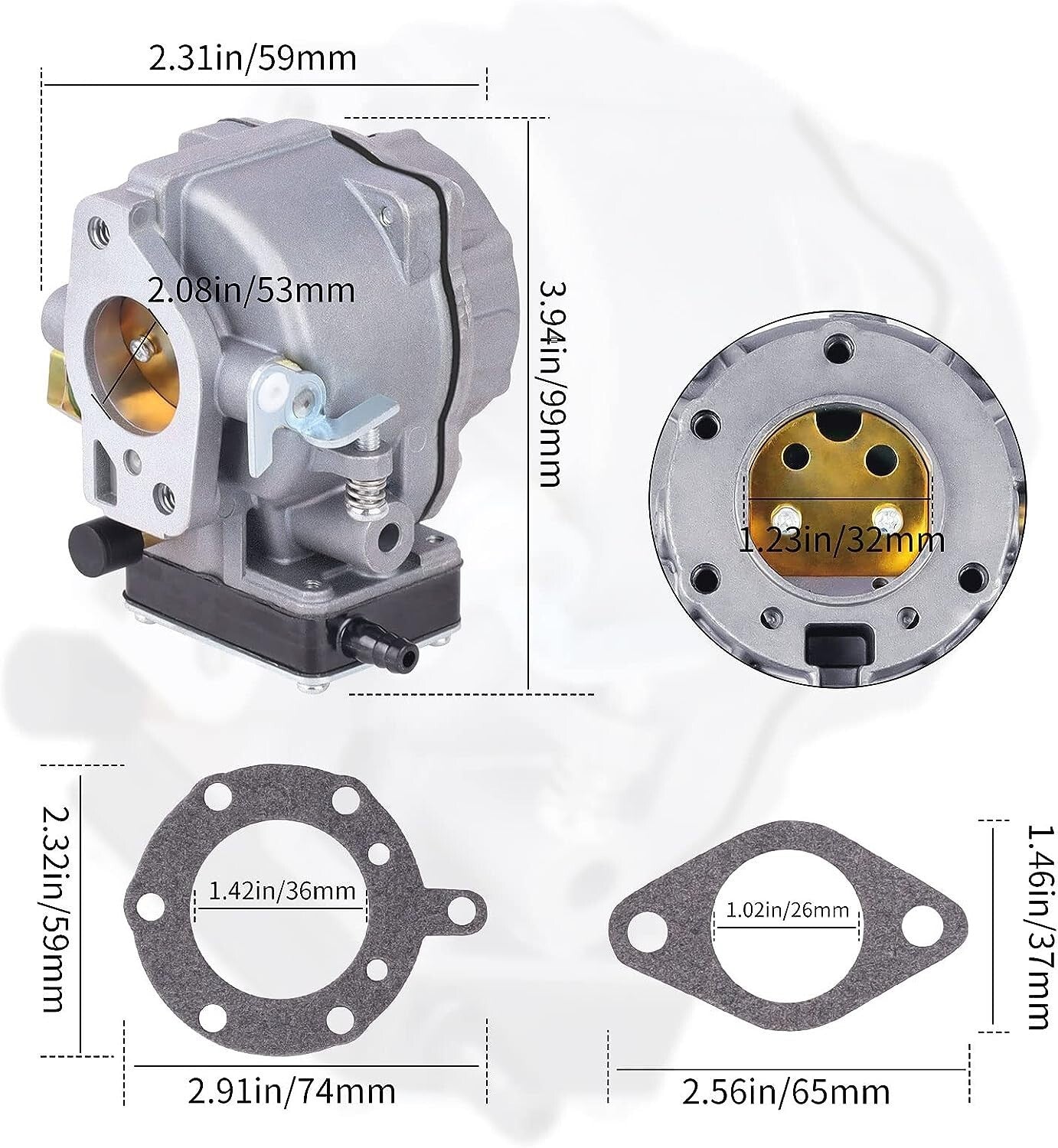 693480 Carburetor Replacement for BS 491429 499305 for Craftsman 19.5 hp LT1000