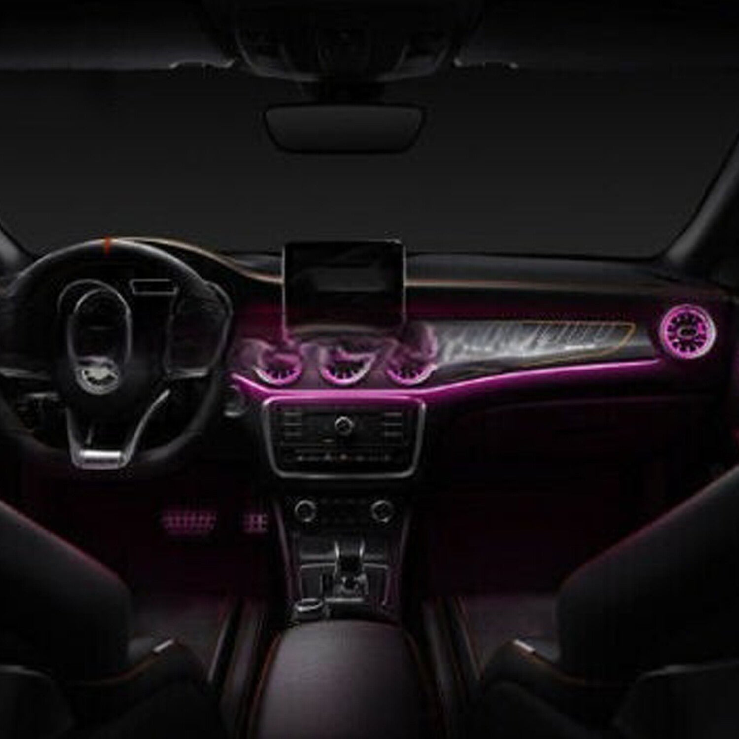 Ambient Light for Mercedes W117 CLA Interior Part Door Trim 2014~2019 12 Colors