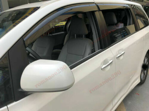for Toyota for Sienna 11-20 Smoke Window Visor Vent Sun Shade Rain Guard Door Visor