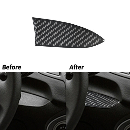 Carbon Fiber Inner Left Of Climate Control Cover Trim for Ford Fiesta 2011-2015