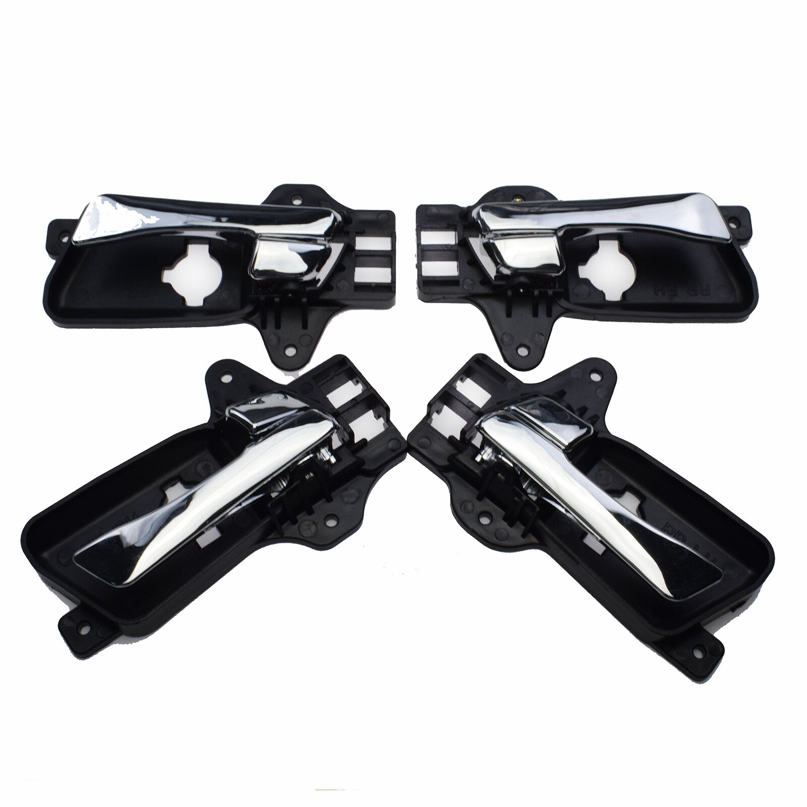 4X Front Rear Left  Right Inside Chrome Door Handle for 2009-12 for Hyundai for Elantra