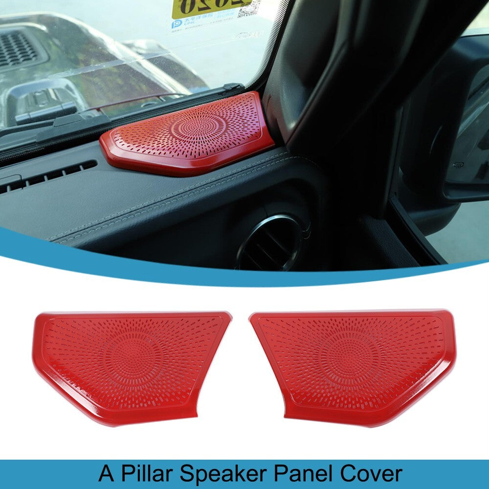 A-Pillar Speaker Decoration Panel Cover Trim for Jeep for Wrangler JL JT 2018-2023