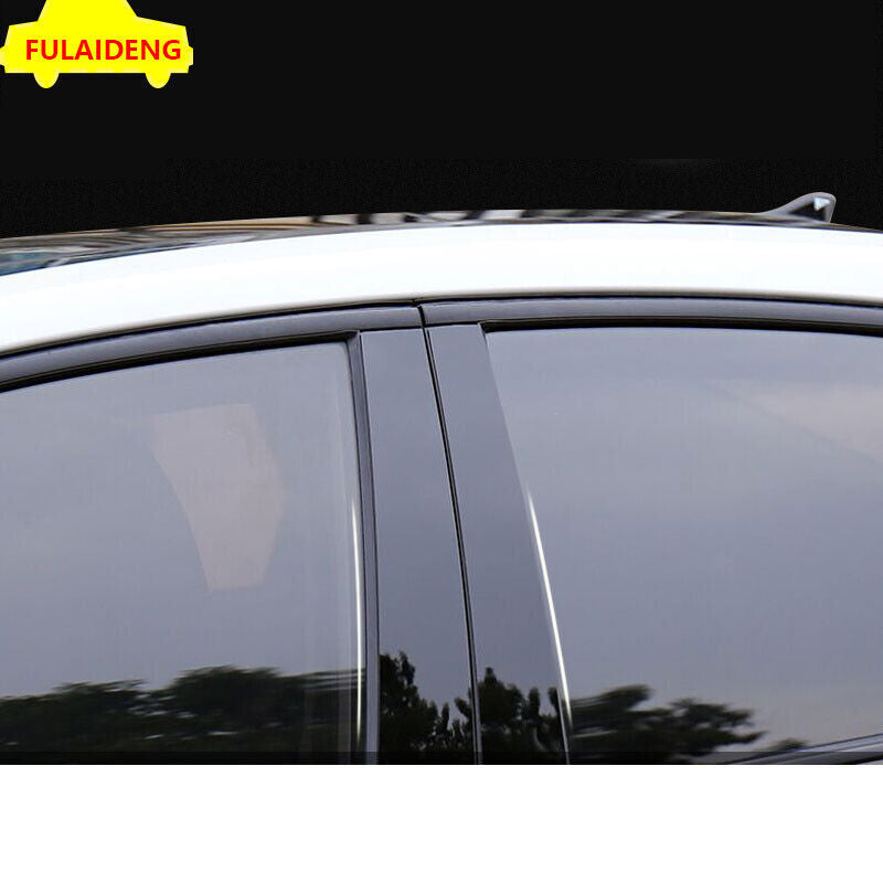 for Cadillac XT5 2016-2021 PC Black Door Pillar Posts Mirror Plate Molding trim