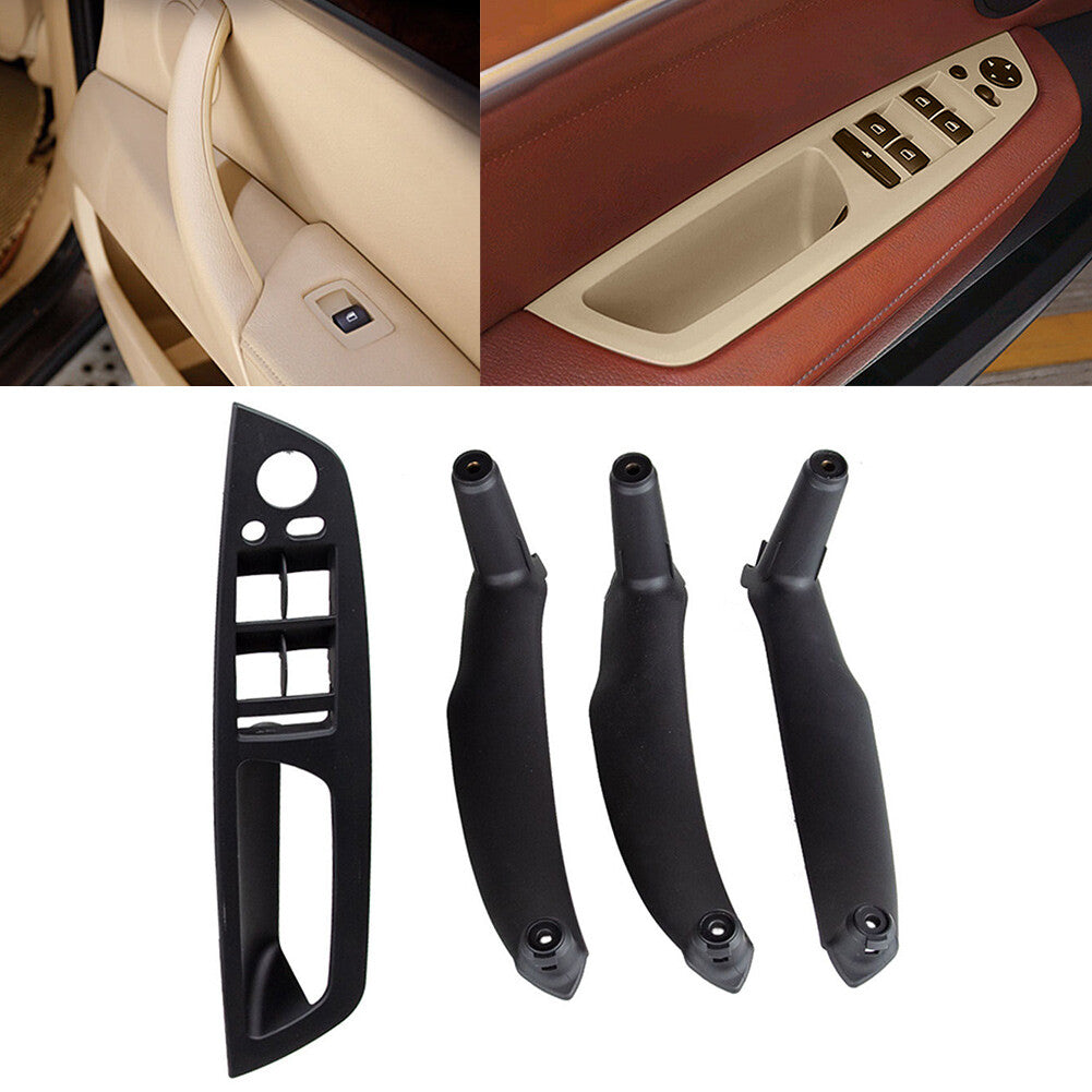 4x Inner Interior Door Pull Handle Trim Cover for BMW X5 E70 X6 E71 E72 LHD