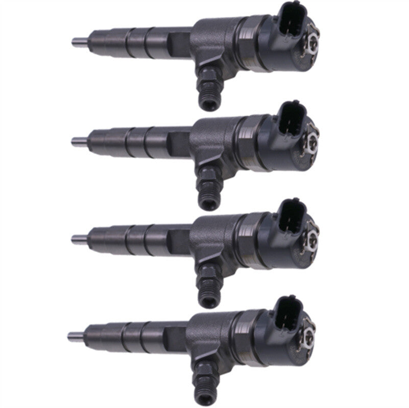 4-pack of new fuel injectors for Yanmar 4TNV88C engine 129A00-53100 0445110463