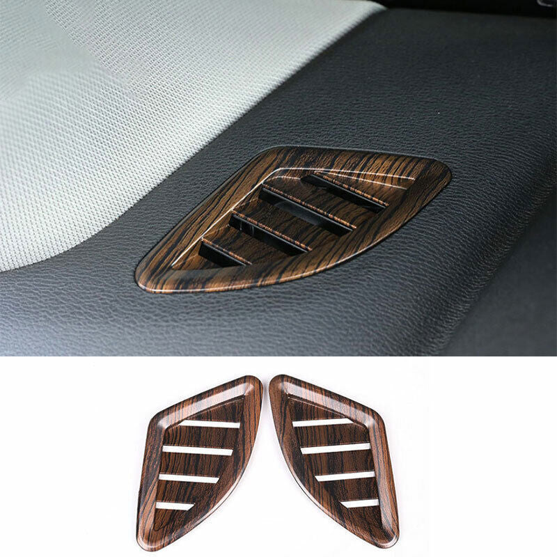 for BMW X1 F48 2016-2022 Pine Wood Grain Dashboard Upper Air Outlet Vent Trim 2P