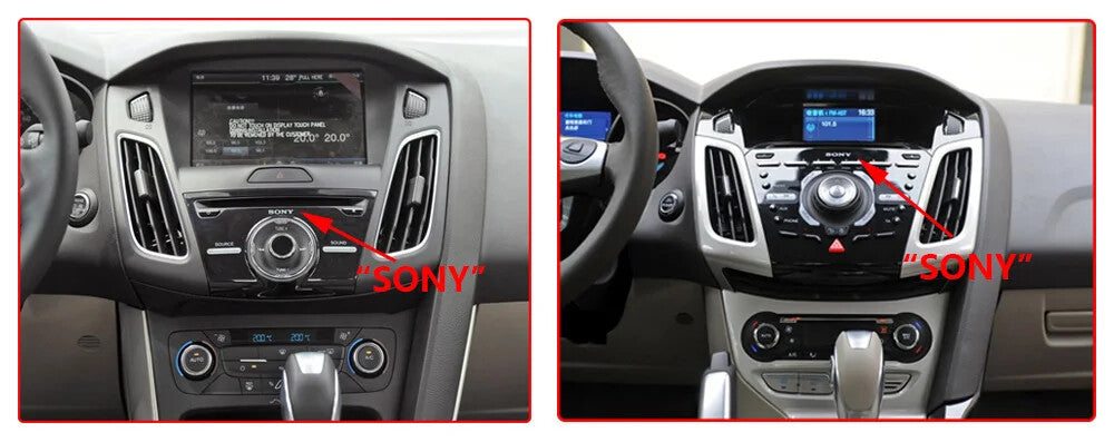 for Ford Focus 2011-2017 CarPlay Car Stereo Radio GPS Multimedia Player Screen