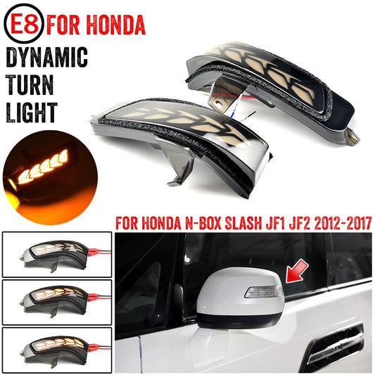2PCS Dynamic Side Mirror Blinker Light for Honda N-Box Slash JF1 JF2 2012-2017